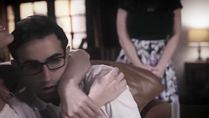 Blonde teen 18+ stepsister fucked her new horny stepbrother