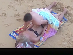 Blonde woman riding her man's dick