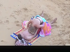 Blonde woman riding her man's dick