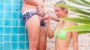 Blowjob In Public Pool Shower And Cum In Mouth 8 Min