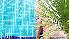Blowjob In Public Pool Shower And Cum In Mouth 8 Min