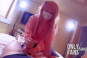 Bocchi The Rockcosplayer Handjob, Footplay, Japanese Crossdresser Femboy Anime Cosplay  14