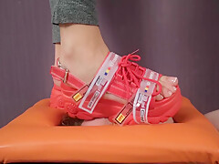 Boot Licking Boot Fetish Spitting Trampling Face Boot Worship Female teen 18+