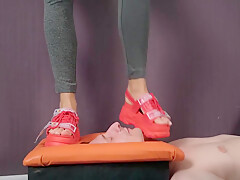 Boot Licking Boot Fetish Spitting Trampling Face Boot Worship Female teen 18+