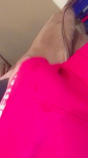 Booty shorts with lots of pre cum and cumshot