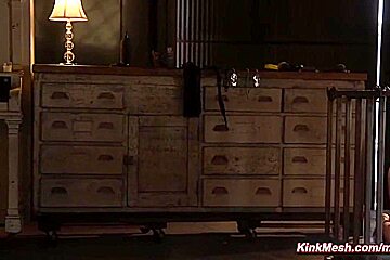 Bound Blonde Slave Rough Pounded By Her Trainer