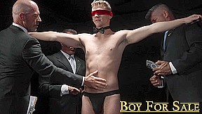 BoyForSale Hot sexy suited Ace Banner face fucks moaning twink sub