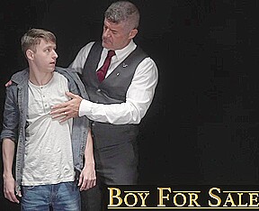BoyForSale Slave twink gets fucked by beefy suited master
