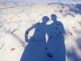 Brazillian couple having fun on the beach 1