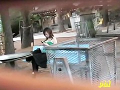 Breasts sharking action with teenage cutie being totally stunned