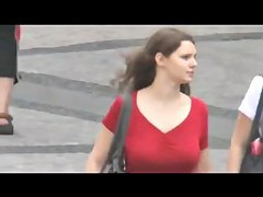 Breasty Chicks Caught in Streets