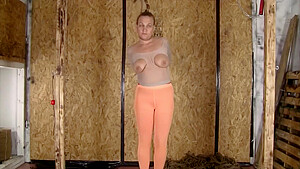 Brenda Is Roped, Ball Gagged, & Hung In Pantyhose (hd)