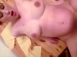 British Amateur Pregnant redhead fucking with best friend