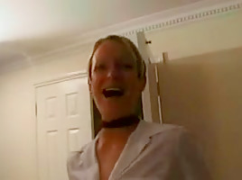 British bitch Lorna acquires drilled on a leathersofa