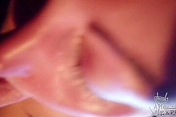Brunette Blake Giving Me A Great Pov Blowjob Behind The