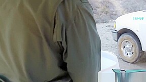 Brunette Latina Babe Fucked By A Horny Border Agent