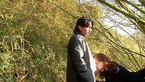 Brunette has all holes filled in gang bang - Telsev