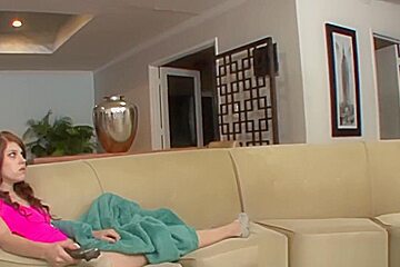 Brunette teen 18+ and stepmom lesbian milf