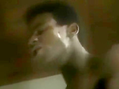 Brunette white woman with black lover - Vintage Interracial
