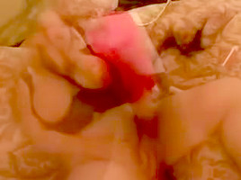 Bulky big beautiful woman Golden-Haired GF love strapon and playing with her juicy Wet Crack