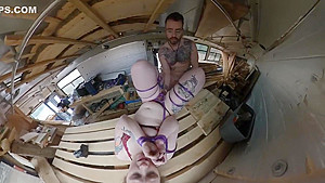 Bus tied up blowjob and fuck fix frame