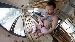 Bus tied up blowjob and fuck fix frame