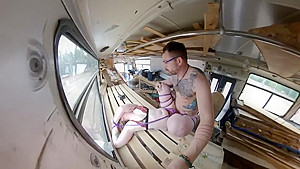 Bus tied up blowjob and fuck fix frame