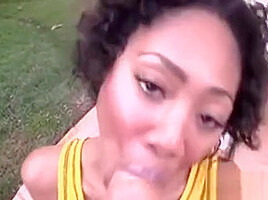 Busty Babe Gives Wonderful Blow Job With Her Sexy Mouth