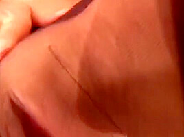 Busty Beautiful Hottie Exposes Hairless Slit