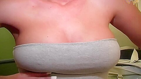 Busty Blonde Stripper Aline Decided To Make A Hand Job Video!