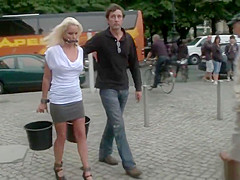 Busty German Milf banged in public places