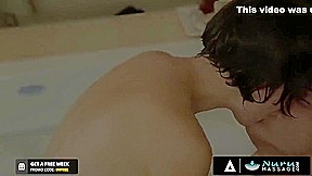 Busty Masseuse Enjoys Tasting Dirty Clients Cock After He Played With Her Tits