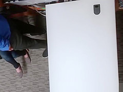 Busty Raven Reign swallows Officers cock to pay her case