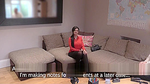 Busty in stockings cunt banged in office