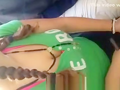 Busty woman down blouse