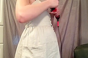 Button Popping dress Inflating