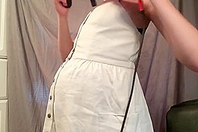 Button Popping dress Inflating