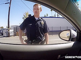 CAUGHT! Black girl gets busted sucking off a cop during rally!