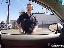CAUGHT! Black girl gets busted sucking off a cop during rally!