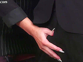 CFNM British femdom secretaries give group BJ in office