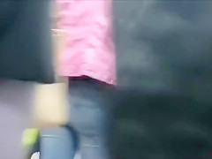 Candid ass in tight jeans at the store