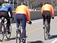 Candid asses video with the amateur runners in tight pants 8u