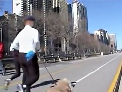 Candid asses video with the amateur runners in tight pants 8u