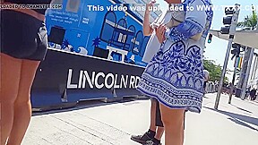 Candid teen 18+ perfection booty in shorts