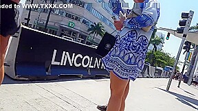 Candid teen 18+ perfection booty in shorts