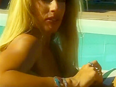 Carpet Munching Lesbian Hookers In The Sun Using Dildo To Fuck Twat