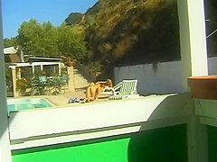 Carpet Munching Lesbian Hookers In The Sun Using Dildo To Fuck Twat
