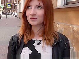 Casting redhead pounded from behind