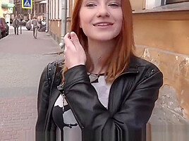 Casting redhead pounded from behind