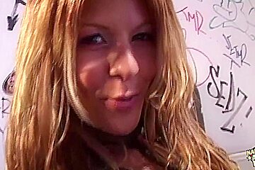 Catching The Lingerie Covered Blonde Smoking Cigs In The Bathroom Ends With Hardcore Anal Discipline